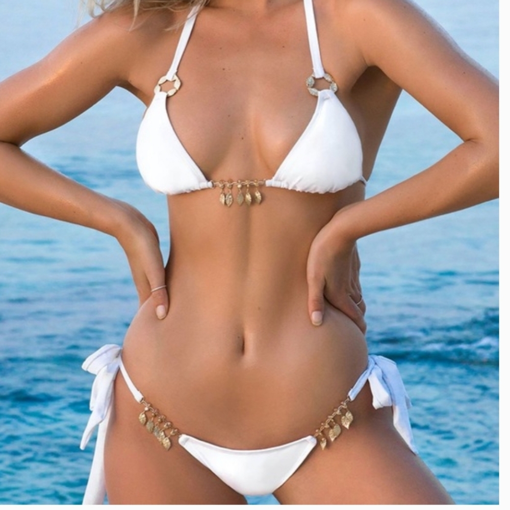 BEAUTIFUL Brand NEW with tags!  Bahimi white bikin